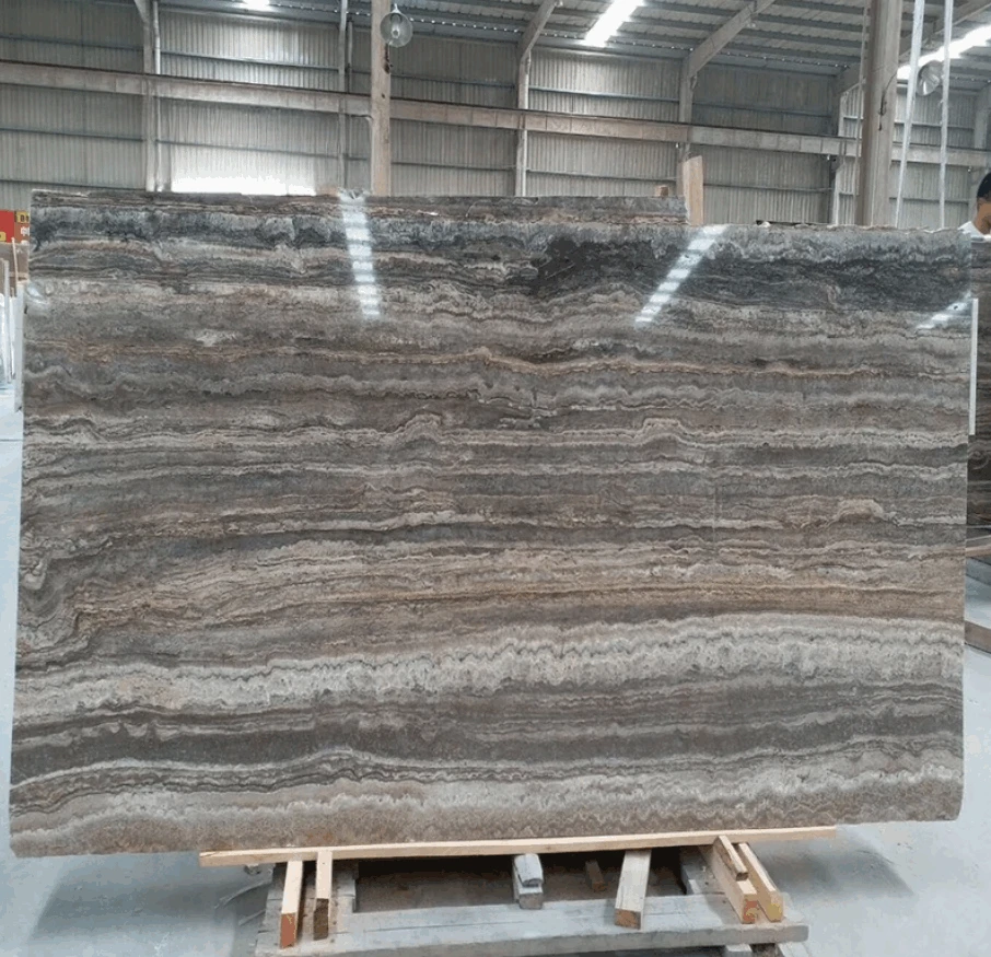 silver grey travertine big slab polished silver grey travertine big slab polished