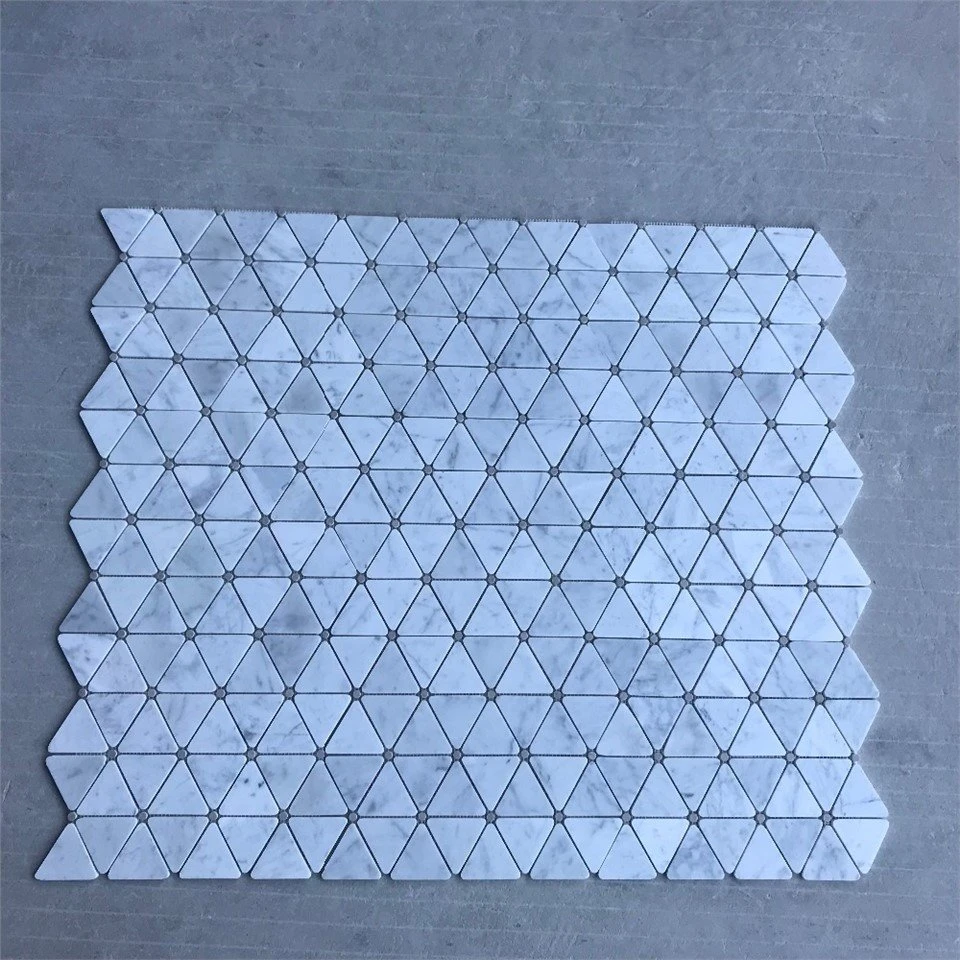 Mosaik Kakel Carrara Vit Marmor