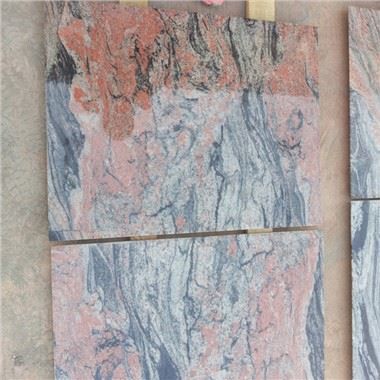 Flerfärgade röda granitplattor för gatstensplattor