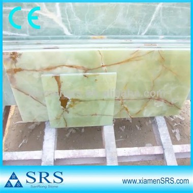 Dyr stengrön onyxmarmorplatta