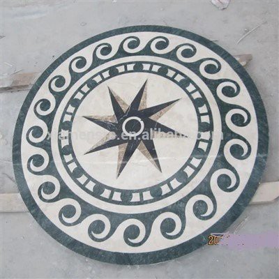 Top Mosaic Medallion Marmor Flooring Design Water Jet