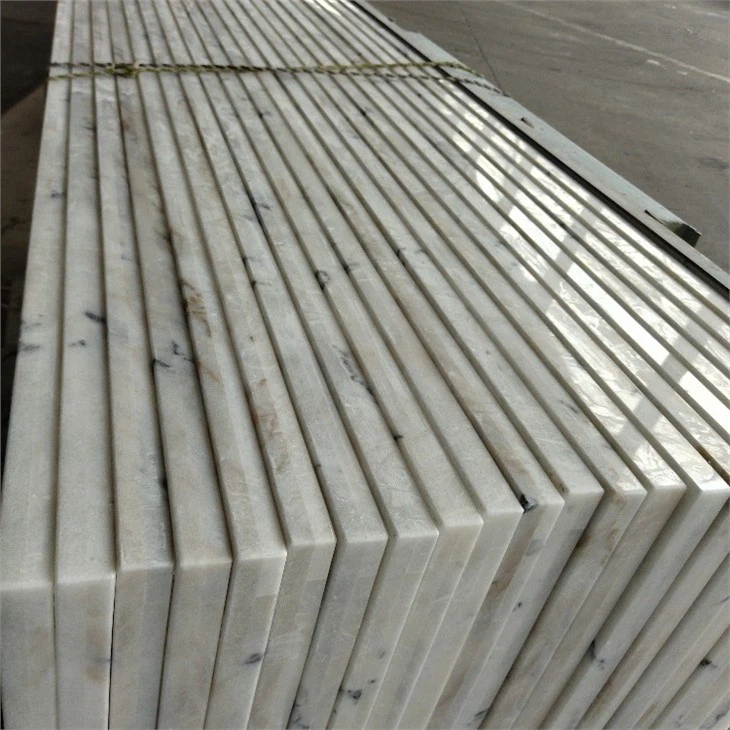 White Marble Grey Vein Tabletop Countertop
